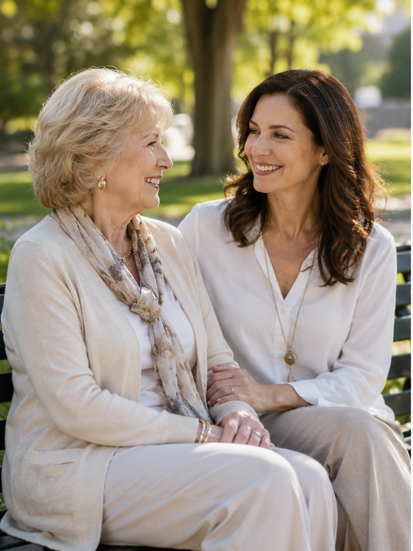 Urban Senior Care — compassionate caregiver providing non-medical senior companionship and daily living support at home